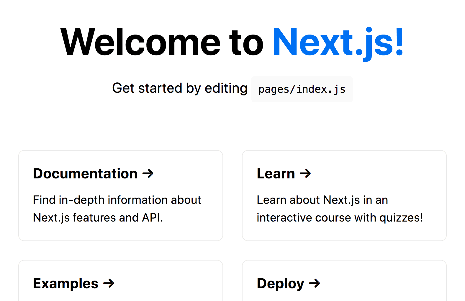 Welcome to Next.js